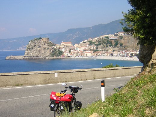 Scilla an der calabrischen Seite der Straße von Messina