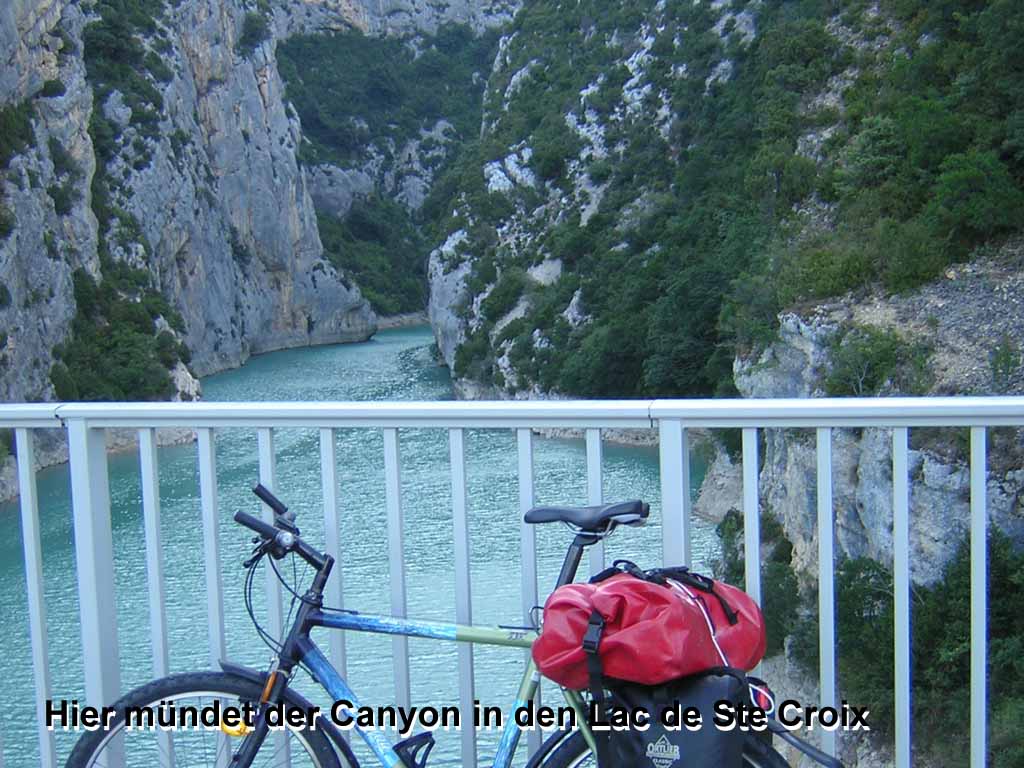 unteres Ende des Canyon